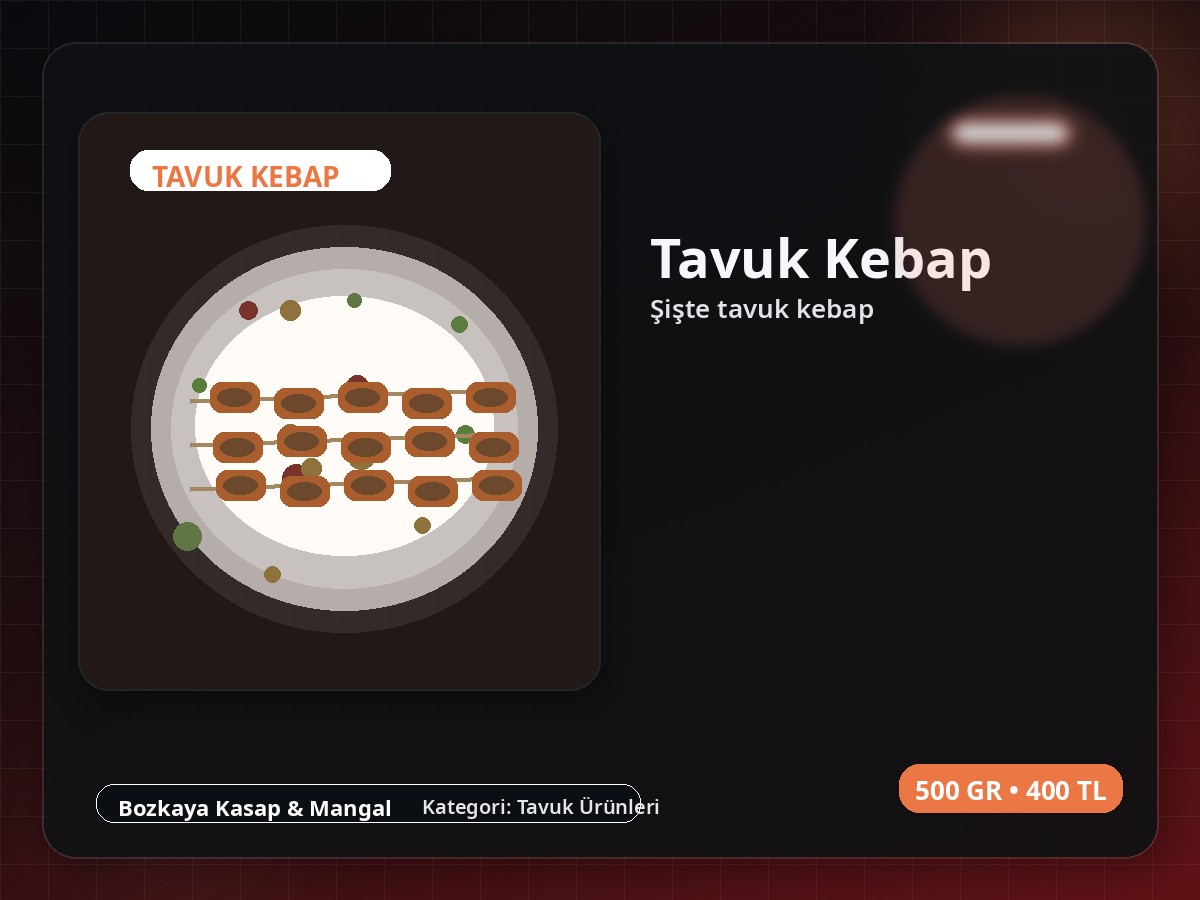 Tavuk Kebap