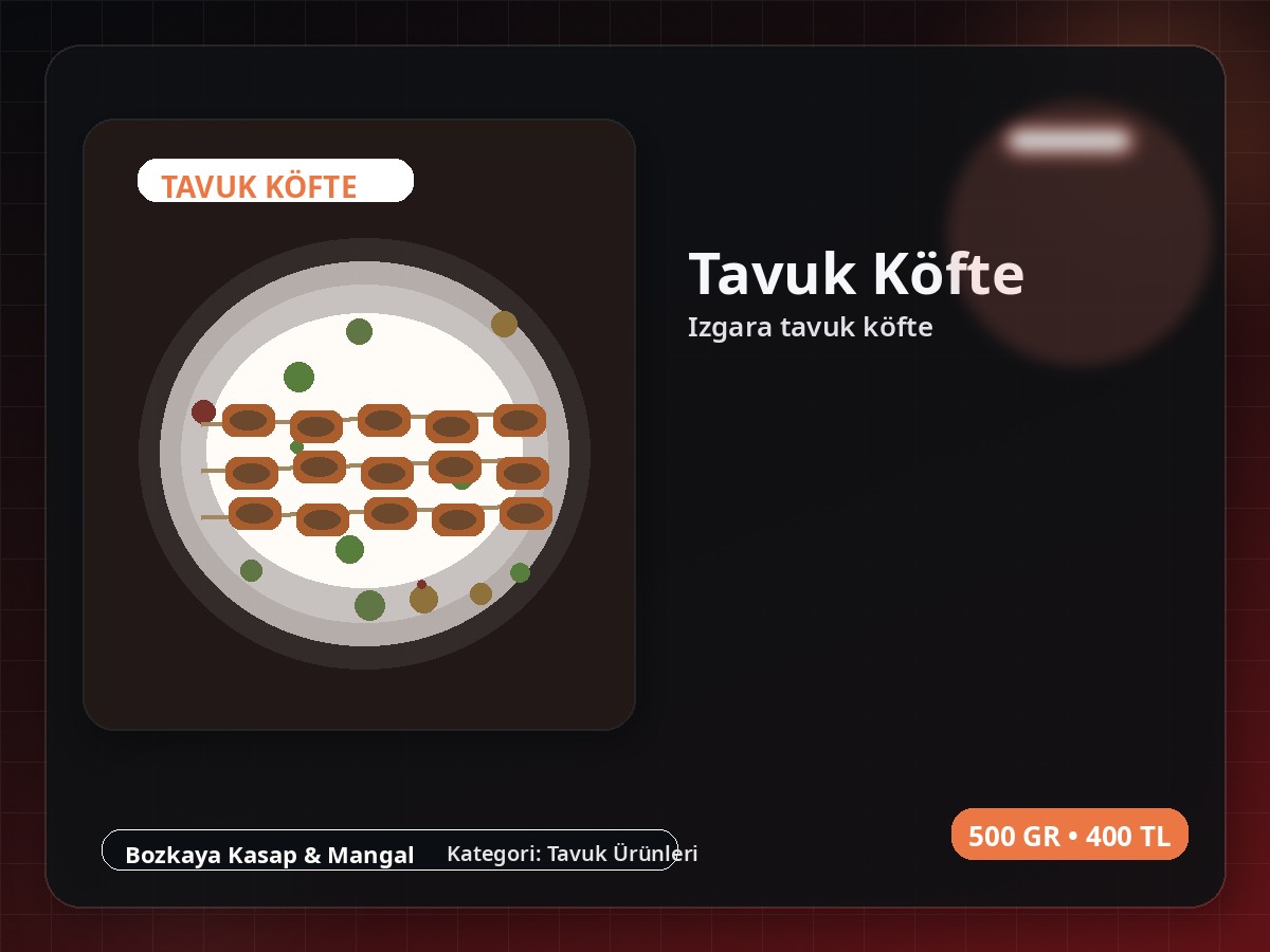 Tavuk Köfte